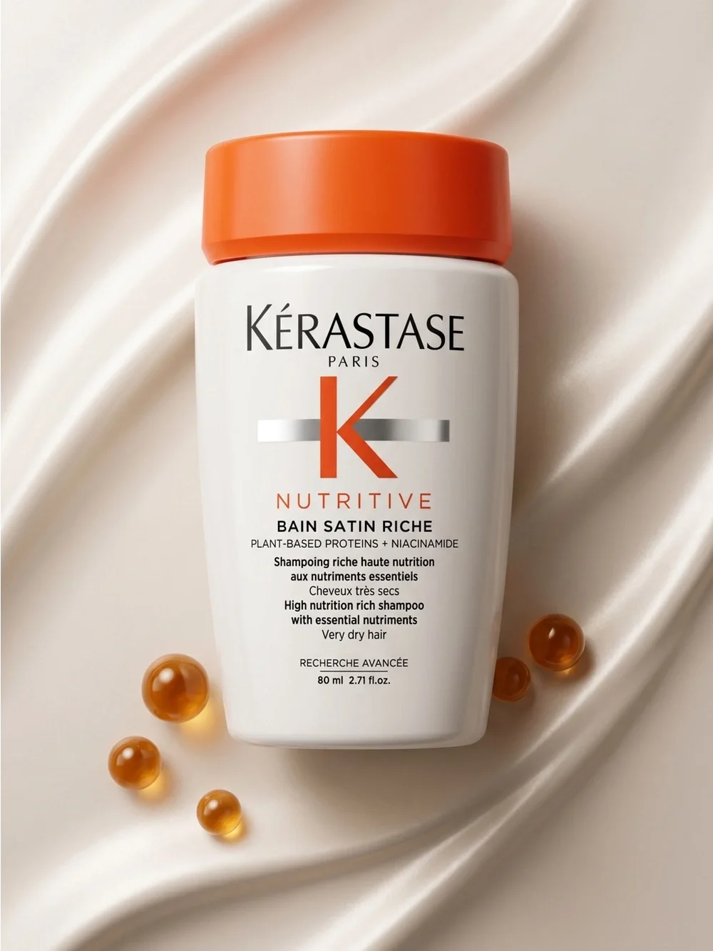Kérastase Nutritive Bain Satin Riche Shampoo 80ml Travel Size New Very Dry Hair